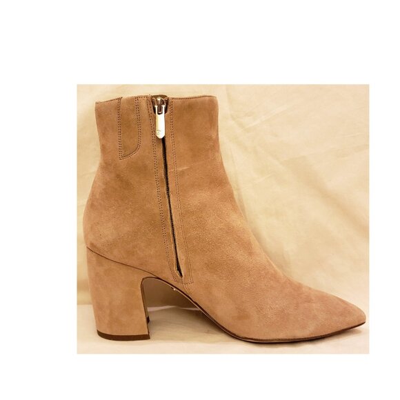 Sam Edelman Ankle Booties Size-9 Tan Leather/Suede - Picture 2 of 9